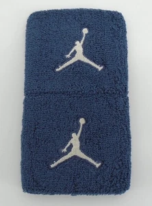 Nike Jordan Wristbands Adult Player Edition Mookie Betts Thunder Blue/Coco Milk - Picture 1 of 2