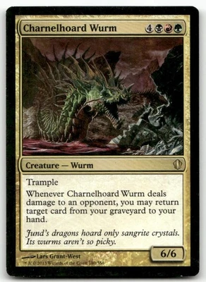 Charnelhoard Wurm Commander 2013 MTG Heavily Played - Image 1 of 2