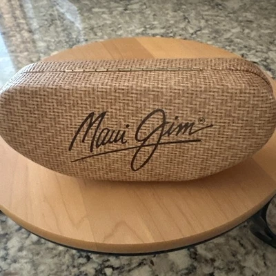 Maui Jim Sunglass 硬质眼镜蛤壳篮子仅编织盒 — 第 1/4 张图片