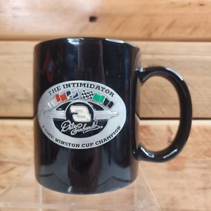 Taza de café negra Dale Earnhardt Sr. NASCAR #3 "The Intimidator" WINSTON CUP - Imagen 1 de 9