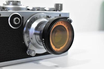 LEICA E.LEITZ NEW YORK FIQUX A36 PALE ORANGE A FILTER  FOR ELMAR 3.5cm & 5cm - Image 1 of 3