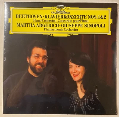 BEETHOVEN Piano Concertos Nos. 1 & 2  MARTHA ARGERICH Sinopoli 180g NEW 2 x LP - Image 1 of 3