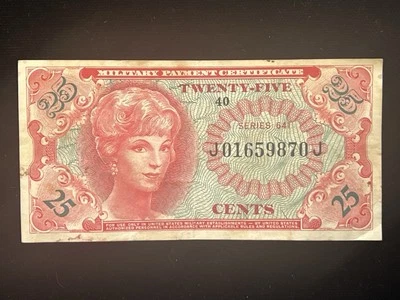 Series 641 25 cents US Military Payment Certificate #7846 - Image 1 of 4