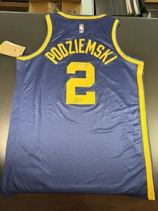 Brandin Podziemski Golden State Warriors Autographed Signed Jersey Psa Coa Hot - Picture 1 of 24