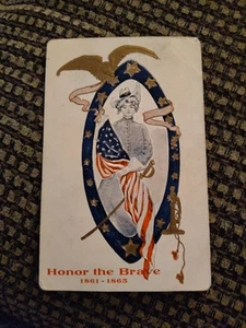PATRIOTIC HONOR THE BRAVE - CIVIL WAR SOLDIERS 1861 1865 Decoration Memorial Day - Picture 1 of 2