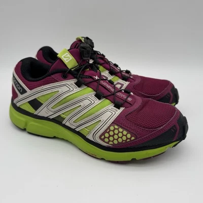 Salomon X-Mission 2 Women's 8 City Trail Green/Maroon Athletic Shoes Quicklace - Image 1 of 4