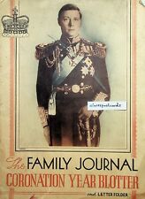 George VI 1937 The Family Journal Magazine Coronation Year Blotter unusual royal