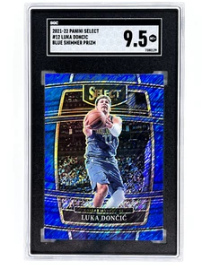 2021-22 Panini Select #12 Luka Doncic Blue Shimmer SGC 9.5 Mint - Picture 1 of 2