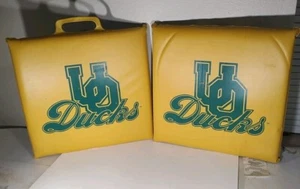 Vintage Stadium Cushions University Of Oregon Ducks Football Set Of 2 - Picture 1 of 18