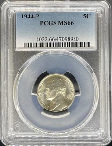 1944 Jefferson Nickel MS66 PCGS (#PA47098980) - Picture 1 of 2