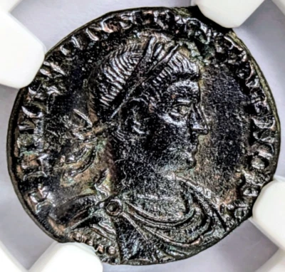 Констанций II Римская империя BI Nummus AE3/4 NGC XF Древний Epfig Клад Родословная - Изображение 1 из 4