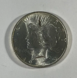 Error 1923 Peace dollar (#18123) Choice BU Obv. Planchet below B in liberty. - Picture 1 of 2