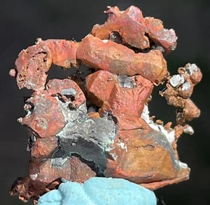 Nice Copper Crystal Group prospected from White Pine Mine, Ontonagon co Michigan - Picture 1 of 5