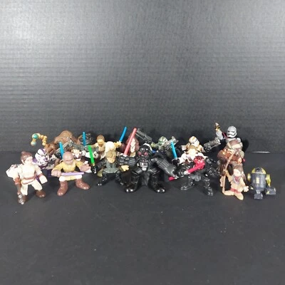 Playskool Star Wars Hero Figure Lot of 20 DARTH VADER DARTH MAUL CHEWY - T3 - Image 1 of 4