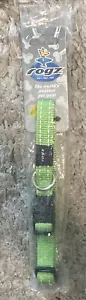 Rogz Reflective Snake Dog Collar High Grade Nylon GREEN LIME Medium 10"-16" HB11 - Picture 1 of 6
