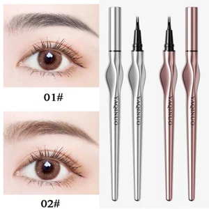 Tattoo Eyebrow 3D Liquid Ink Pen Waterproof 2 Fork Pencil Brow UK Long Lasting  - Picture 1 of 23