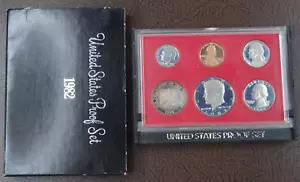 1982-S US Mint Proof Set 5 Coin Set OGP Original Government Packaging - Picture 1 of 4