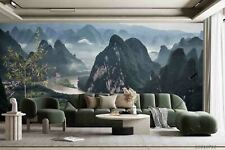 3D Mountain River Wallpaper Wall Mural Removable Self-adhesive Sticker656