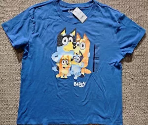 Bluey Family Group Shot Children's Learning Series T-Shirt Adult Size XL NEW/NWT - Picture 1 of 9