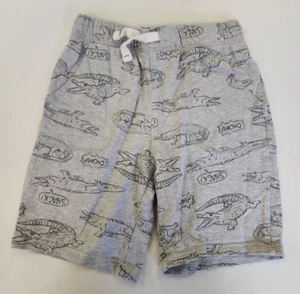Carter's Kid Shorts Boy 10 Pull Up Soft Summer Alligator Gray Drawstring Pockets - Picture 1 of 10