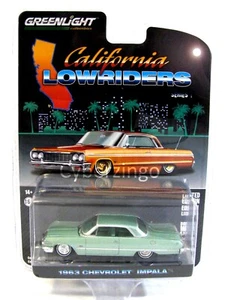 Chevrolet Impala California Lowrider 1963 Greenlight 1/64 verde totalmente nuevo - Imagen 1 de 7