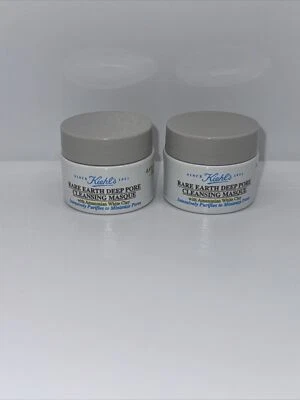 2 X KIEHL'S Rare Earth Deep Pore Cleansing Masque 0.5 Oz Each NWOB - Image 1 of 3