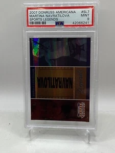2007 Donruss Americana Sport Legends #SL7 Martina Navratilova PSA 9 (Top Pop) - Bild 1 von 2