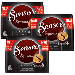 3x 16 Senseo Kaffee Pads Typ Espresso intensiv und kräftig find grind Stärke 10 - Bild 1 von 4