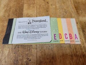 1980 vtg Disneyland Adult ticket coupon book booklet old original Disney 1980's
