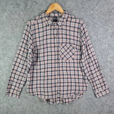 ed.it.ed Edited Womens Button Up Shirt Top Size 10 Pink Plaid Long Sleeve 3042 - Image 1 of 4