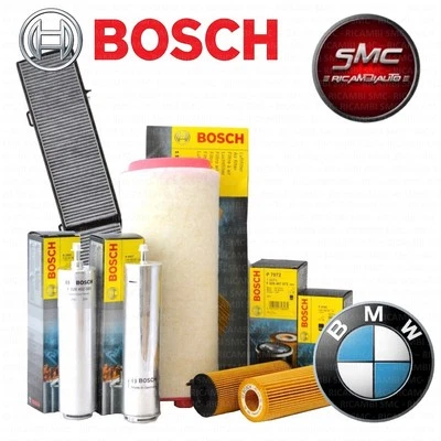 Kit tagliando 4 FILTRI BOSCH BMW 318-320D (E90-E91) 90/110/120 KW - Bild 1 von 4