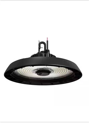 商用电动高湾灯 14"30000流明集成 LED 可调光黑色 — 第 1/4 张图片