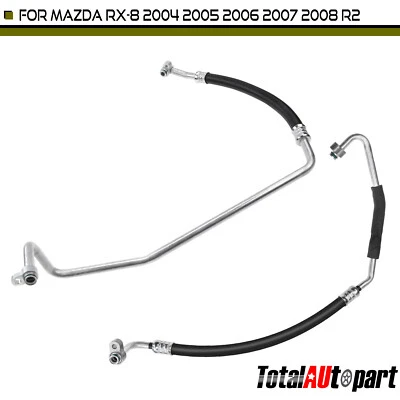 2x Conjunto de línea de succión y descarga de aire acondicionado para Mazda RX-8 2004 2005-2008 R2 1,3 L Foto 1 de 4
