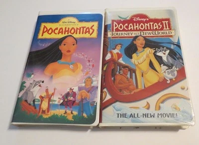 DISNEY ~ POCAHONTAS LOT ~ Pocahontas & Pocahontas II ~ VHS ~ MASTERPIECE - Image 1 of 4