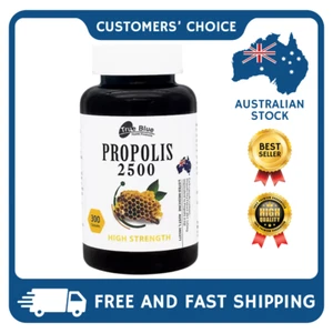 True Blue Propolis 2500 High Strength Capsules 300 Count - FREE AU - Picture 1 of 4