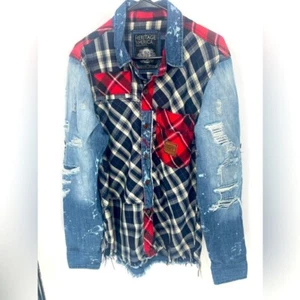 Heritage America kariert, Langarm, Herren Hemd, Gr. Large - Bild 1 von 8