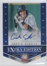 2012 Elite Extra Edition Status Blue Die-Cut Signatures /50 Austin Schotts Auto