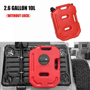 Lata de aceite de 10 L contenedor de gas olla gasolina tanque de combustible antiestático 2,6 galones coche ATV - Imagen 1 de 12
