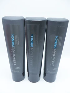 SEBASTIAN DRENCH MOISTURIZING SHAMPOO 8.4 oz X 3 Scuffed! - Picture 1 of 2