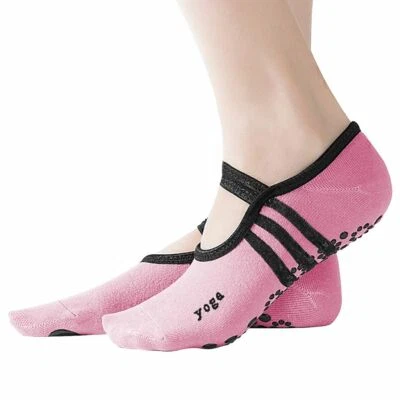1-3Pairs Women Men Yoga Pilates Ballet Exercise Grips   Non Slip Skid Socks - Image 1 of 4