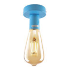 Metal Flush Ceiling Light Bulb Holder Vintage Industrial | Es E27 Fitting Lamp
