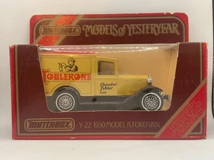 Matchbox Yesteryear Y- 22 1930 Ford Model "A" Van (England) Toblerone - Picture 1 of 2