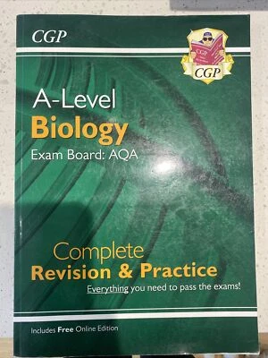 CGP A-Level Biology AQA Complete Revision Guide and Practice 2018 edition - Image 1 of 2