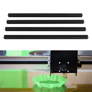 Slot a T in alluminio 4040 profilo estruso 40x40 mm lunghezza 1000 mm, set 4 pezzi - Foto 1 di 16