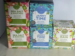 Scentsy Bath Bombs set Of 5 Jammy Time Amazon Rain + Sea Salt & Avocado 5 Pack - Picture 1 of 1