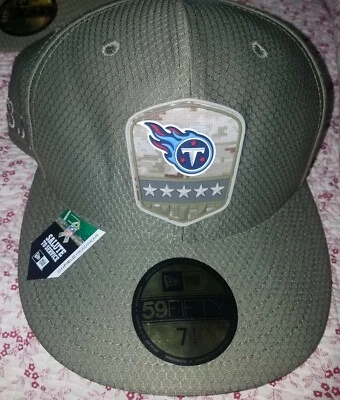 New Era 59FIFTY 2019 7 1/4 NFL TENNESSEE TITANS Armed Forces Fitted Hat Cap Camo - Image 1 of 4