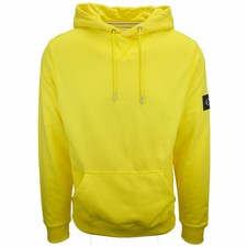 Calvin Klein Jeans Men's Solar Yellow Monogram Pullover Hoodie