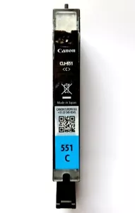 1x Genuine Canon Refilled CLI-551 Cyan Color Cart, Inkjet, Pack Size 1, MX925.. - Picture 1 of 2