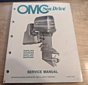 OMC Stern Drive 20AHLJAS 20AHRJAS 30APLJAS 30APRJAS Manual Service Repair - Picture 1 of 2
