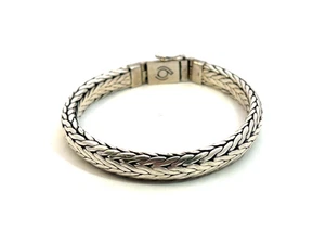 Sterling Silber geflochtene Kette Armband 7,25 Zoll 66 Gramm - V008 - Bild 1 von 9